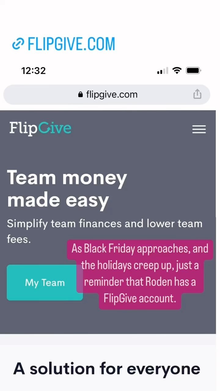 1. Visit FlipGive.com 2. Search for Roden or enter our team code (BK9X5N) 3. Shop online at hundreds of participating retailers and earn money for the school.